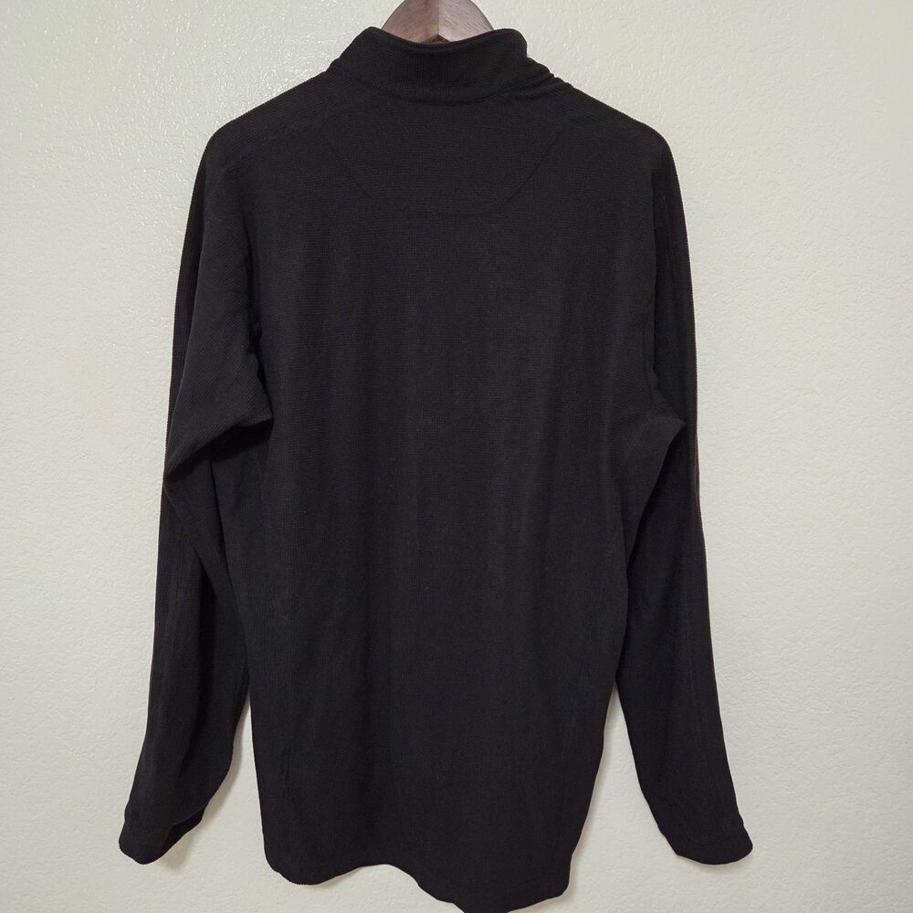 Arc'teryx Men's Large Delta LT Half Zip Waffle Polartec Fleece Black Base Layer - Picture 5 of 8